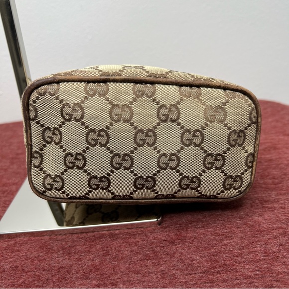 Gucci Pouch Bag Brown Canvas - Picture 10 of 17